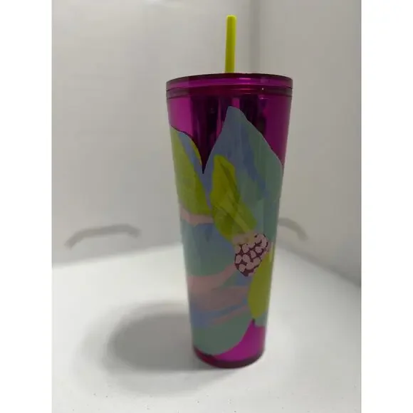 Starbucks Spring 2024 Metallic Magenta Magnolia Tumbler - Picture 5 of 7